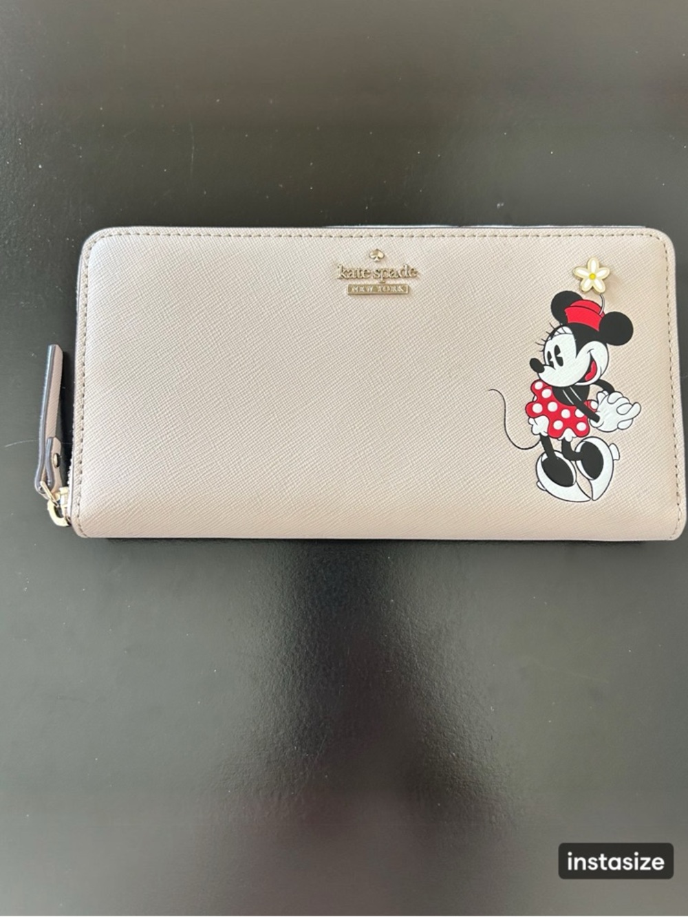 Kate Spade x Disney Minnie Mouse Lacy Continental Zip Wallet